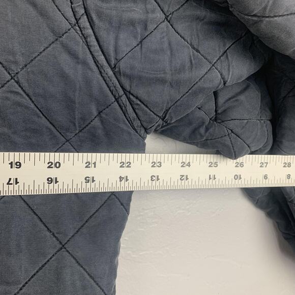 O'Kief & O'Kief Barn Jacket Womens Blue Medium Petite Quilted Silk Corduroy - Picture 6 of 9